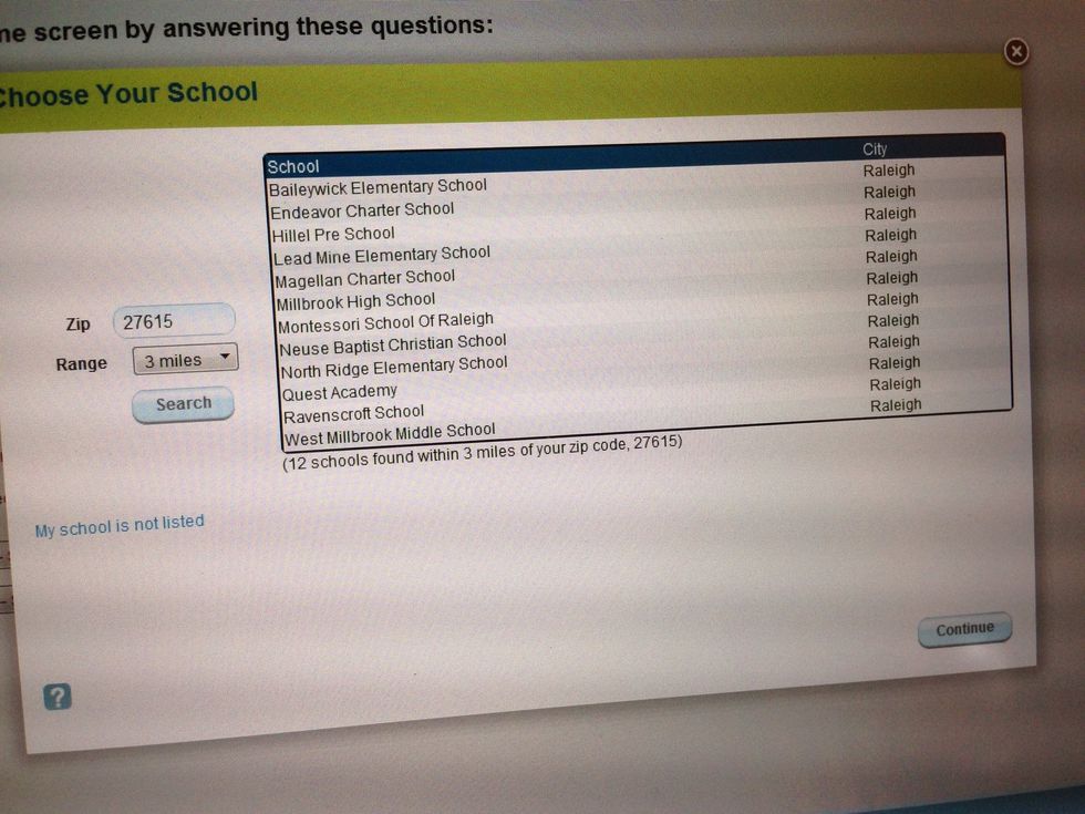 Find Ravenscroft School. If it does not appear, type in the Raleigh zip code.