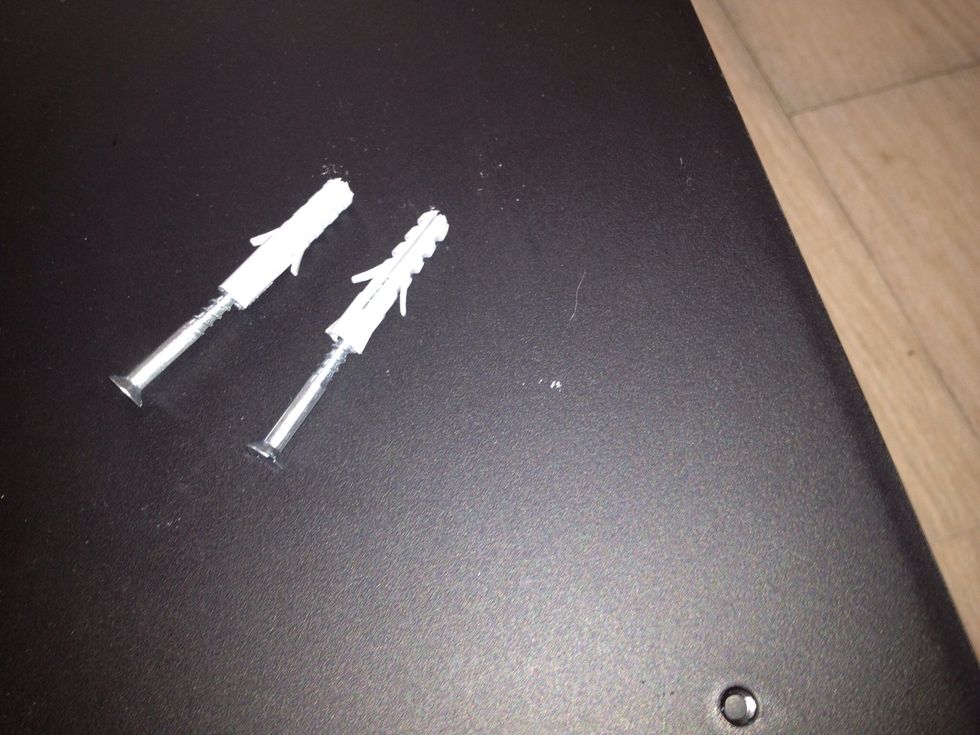 Find raw plugs that fits the screws