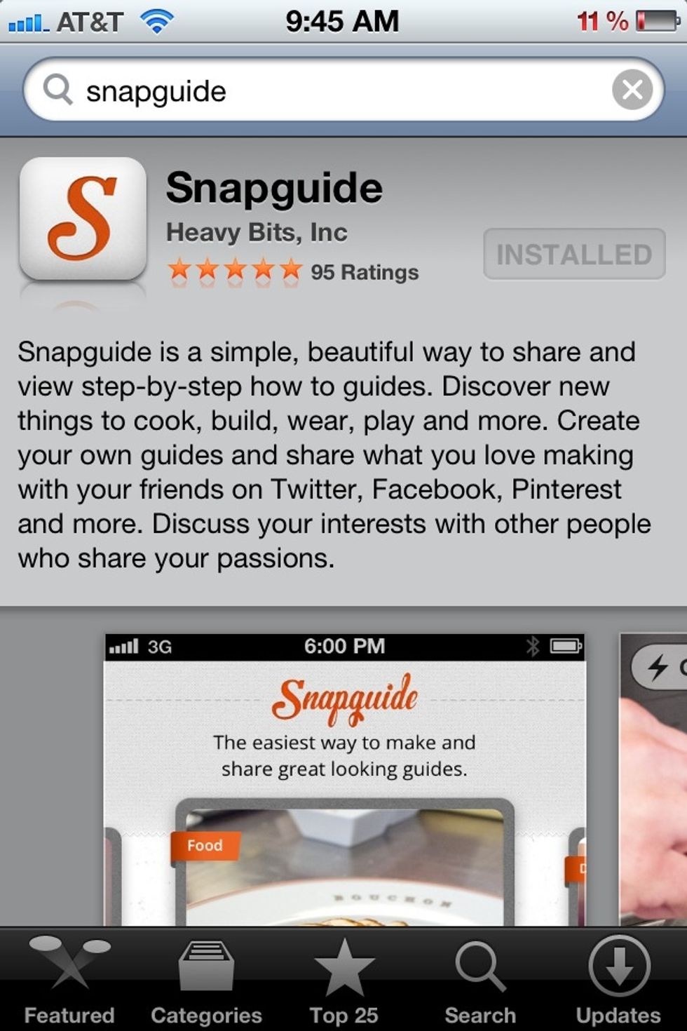 Find the app you'd like to share