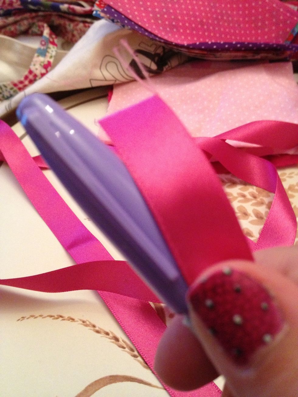 Find the end of the ribbon