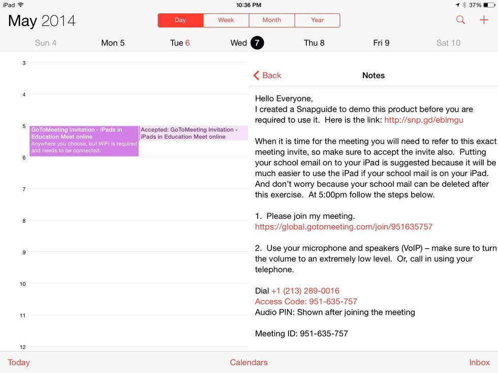 Find the "Please join my meeting." step and click the link.