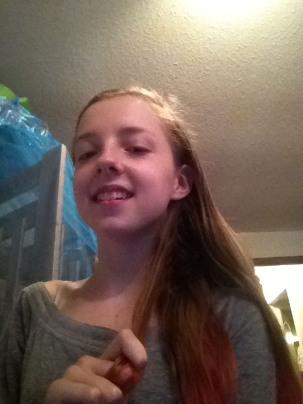 Find the section that looks like it has more and pull a (roughly) one inch section out.