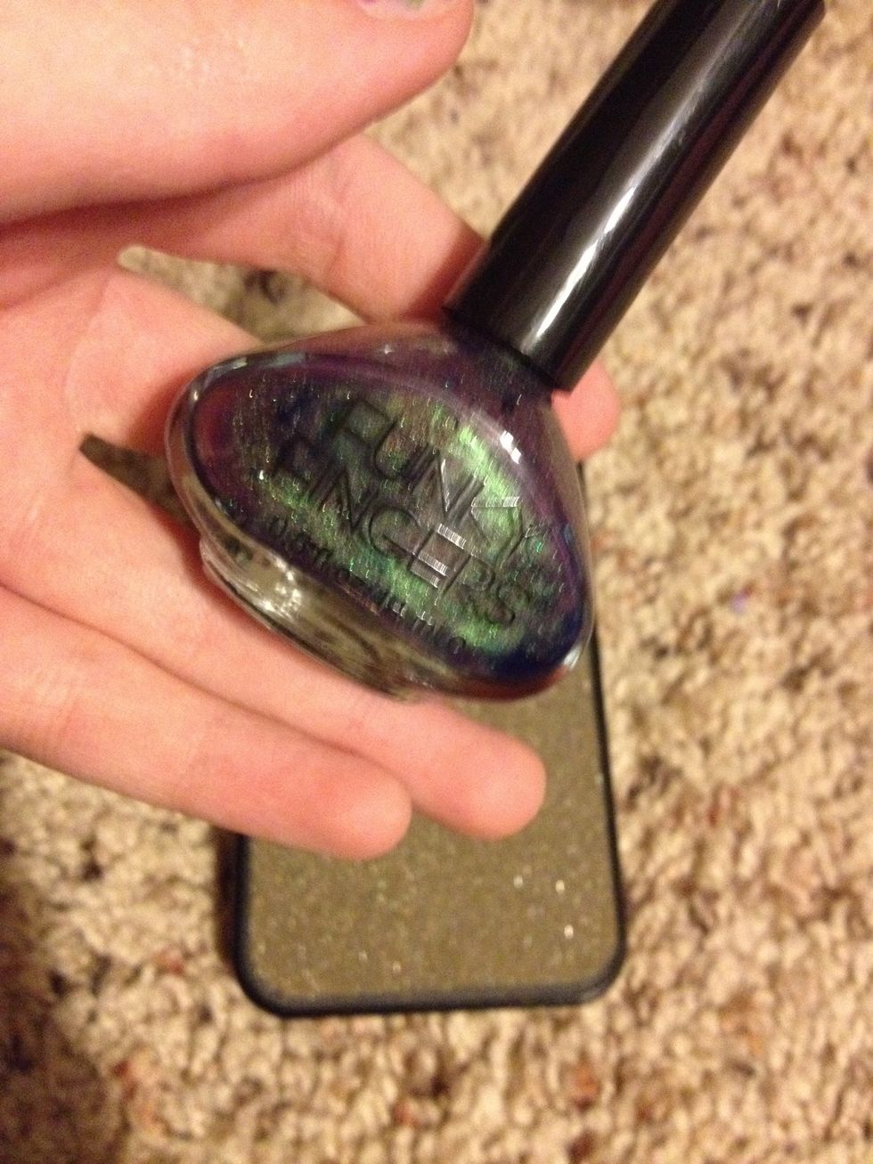 Find your best galaxy color. Blue, black, or purple is best. Mine is funky fingers I got it at 5 below.