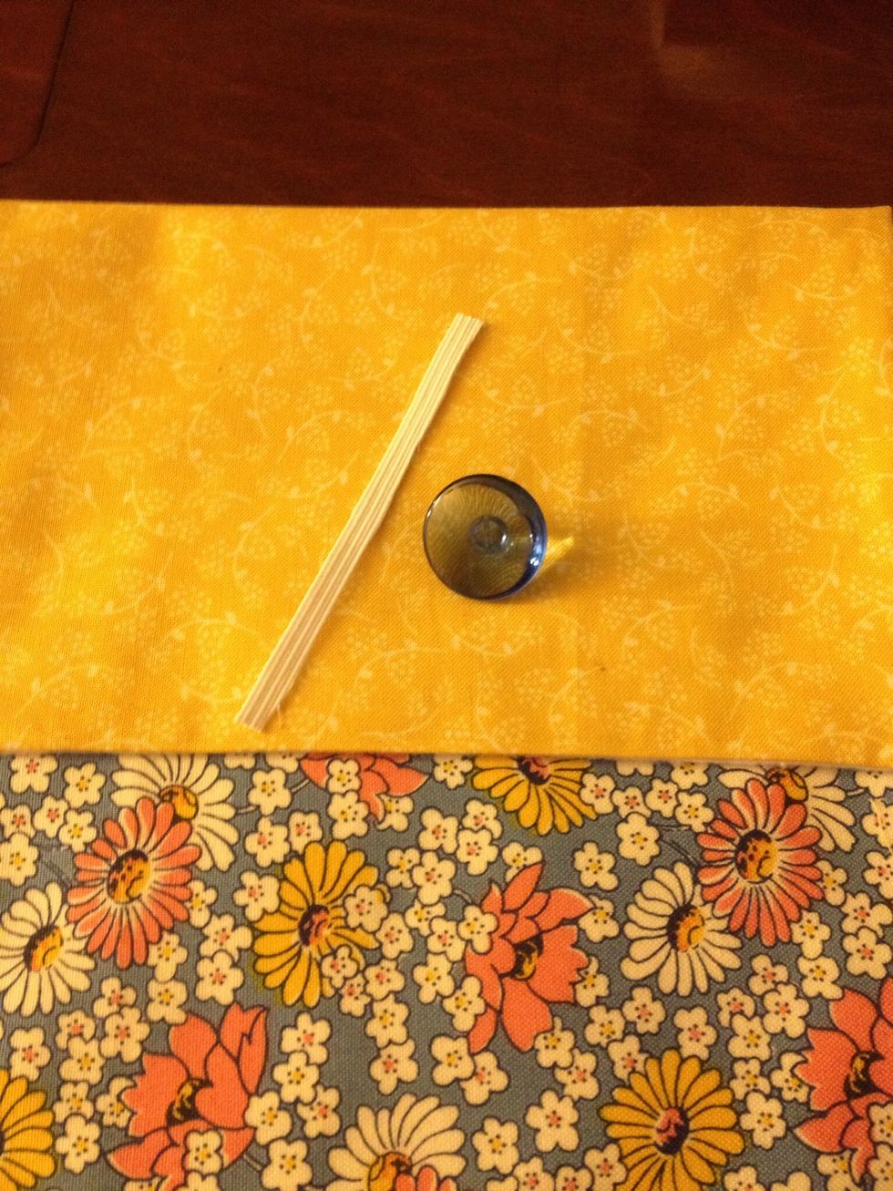 Find your elastic and button.