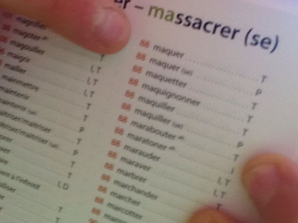 Find your word it will be in alphabetical order