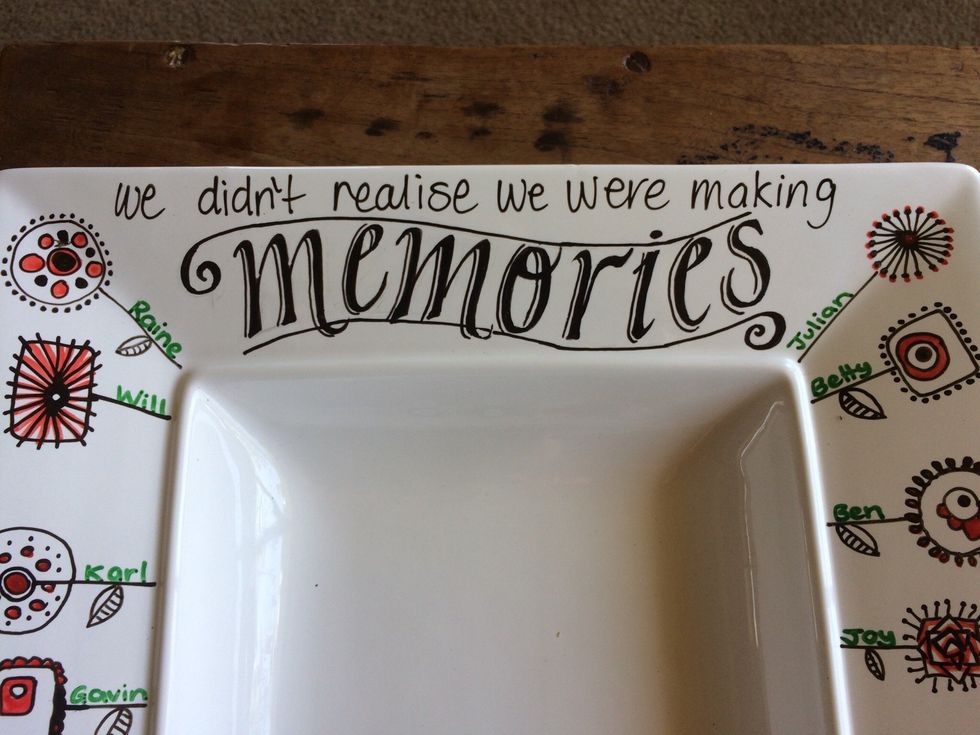 Finding a font I liked I finished off the quote