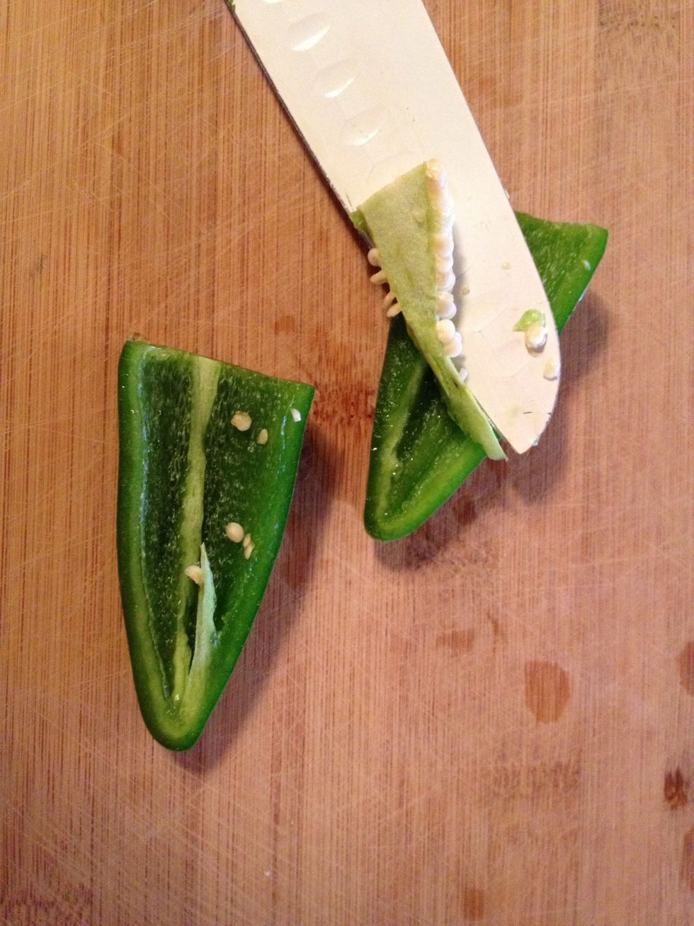 Finely chop jalape\u00f1o