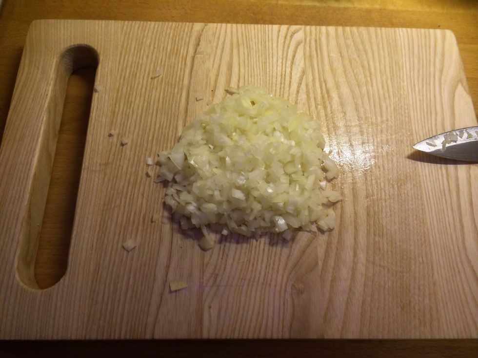 Finely chop onion.