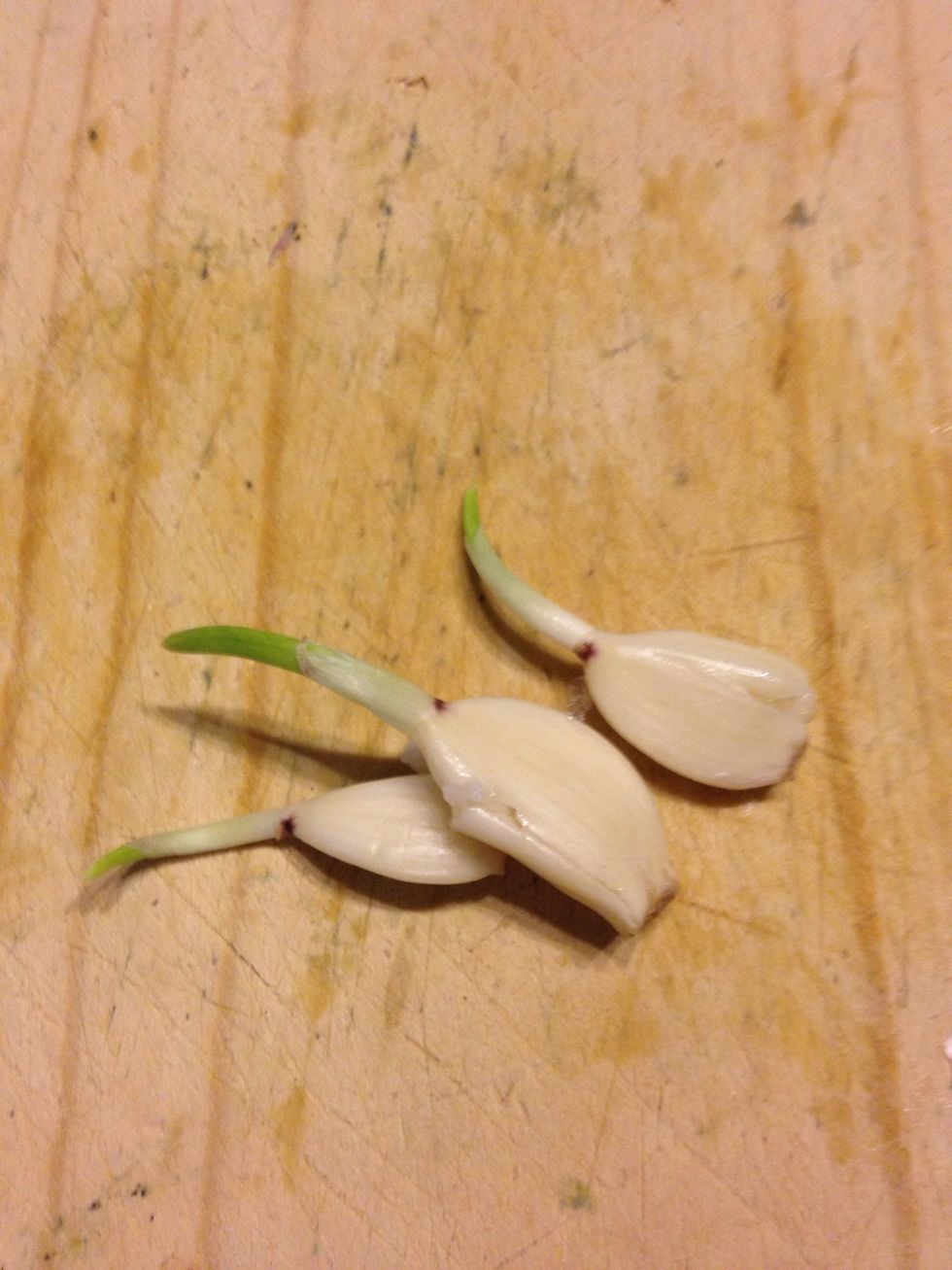 Finely chop the garlic