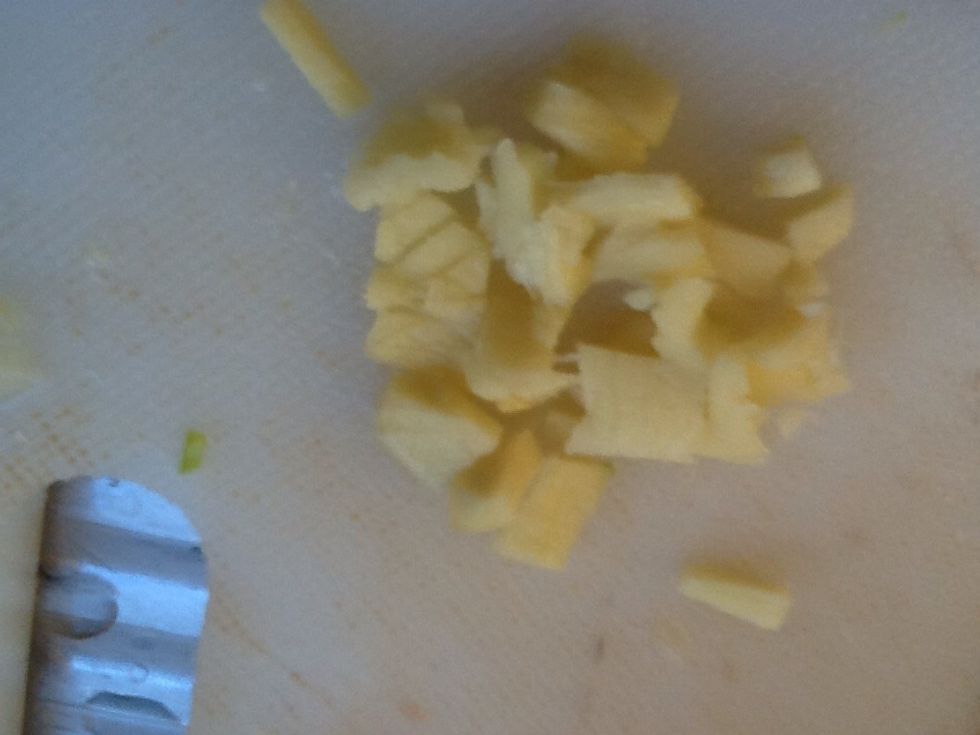Finely chop the ginger