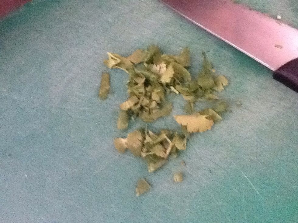 Finely chop them