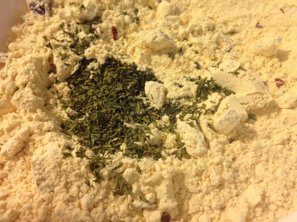 Finely chopped cilantro (i dried cilantro sitting around but fresh is so much better)