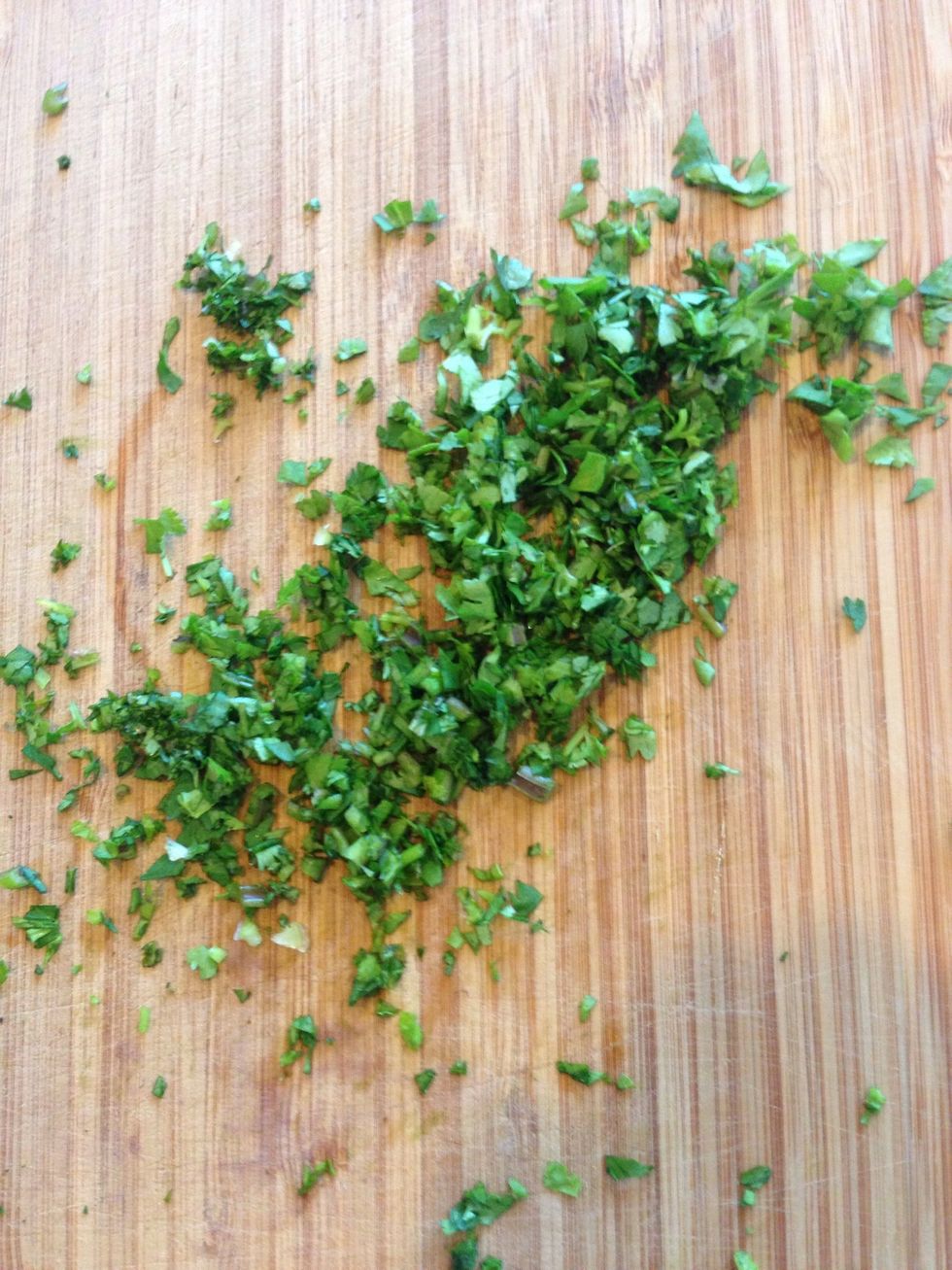 Finely chopped coriender