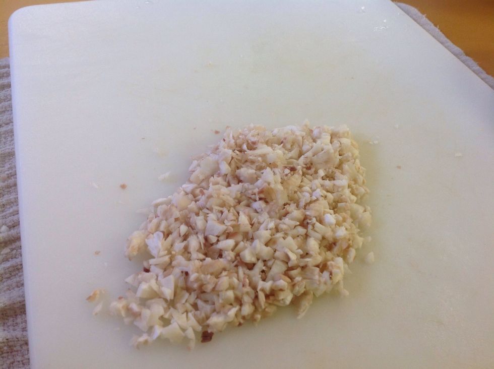 Finely chopped stems.