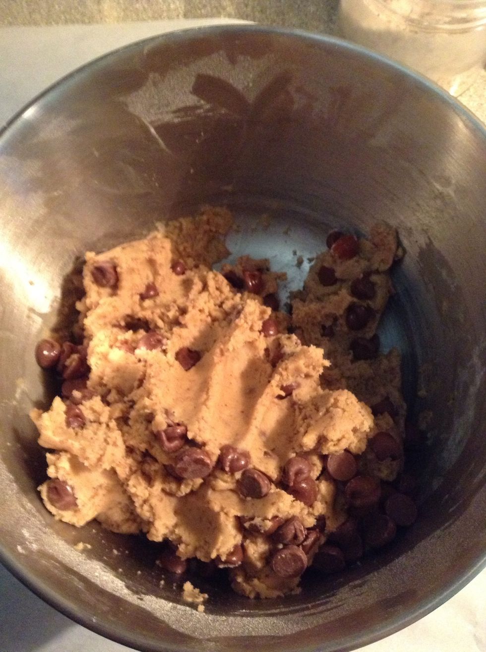 Fingers imprints. (Picture before I added the almonds.)