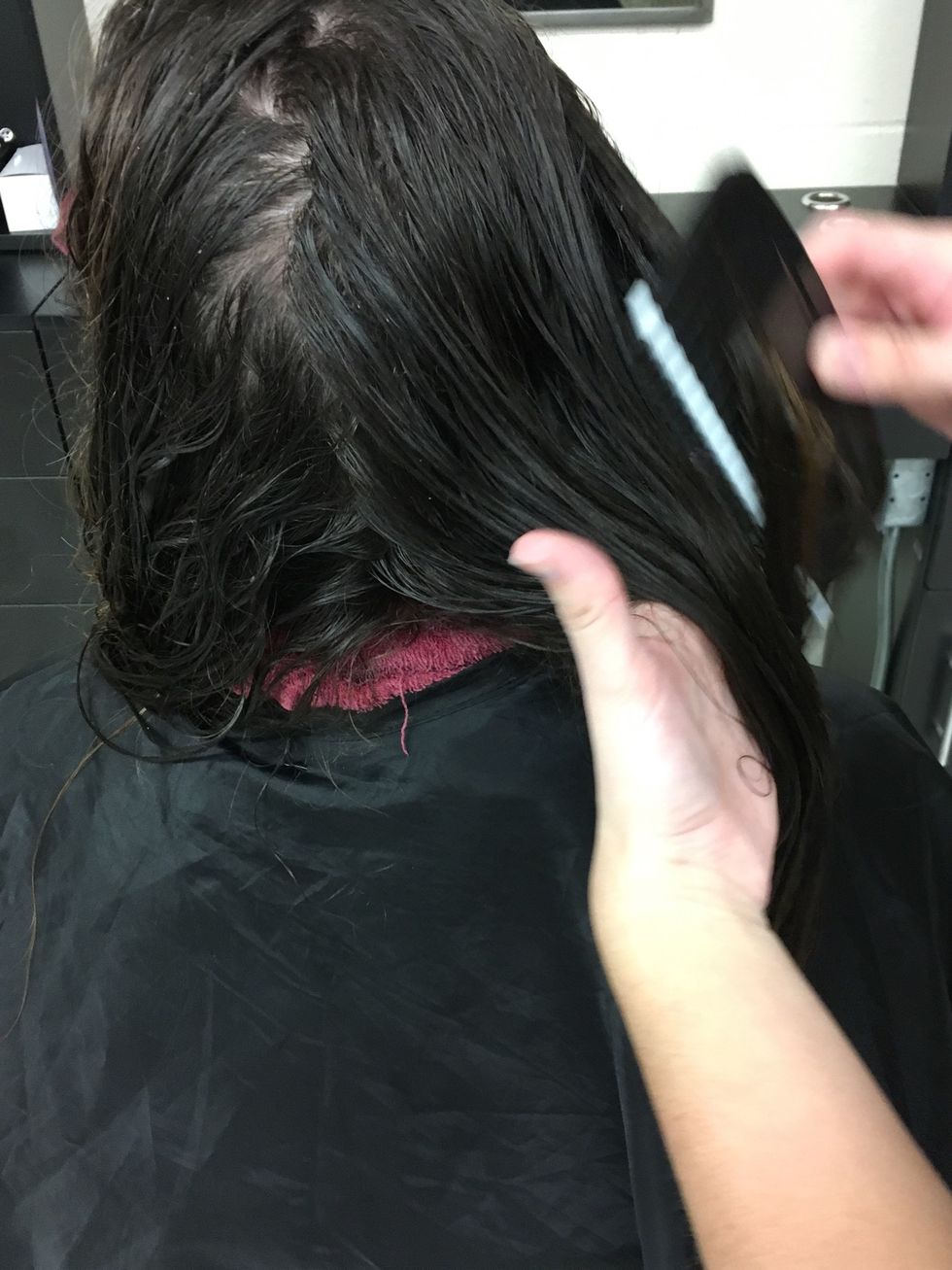 Finish appointment with a brush out