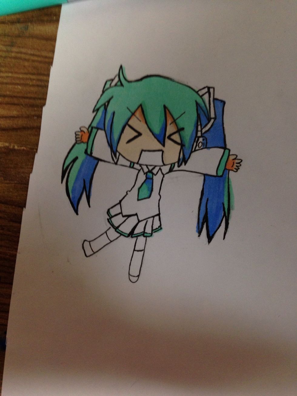 Finish Coloring hair and details