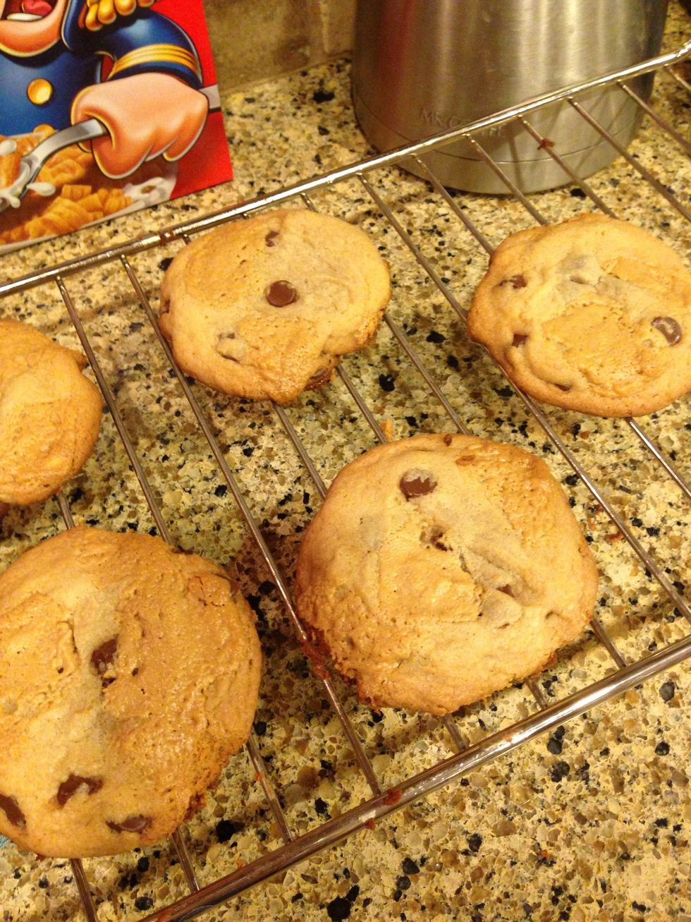 Finish cooling on rack