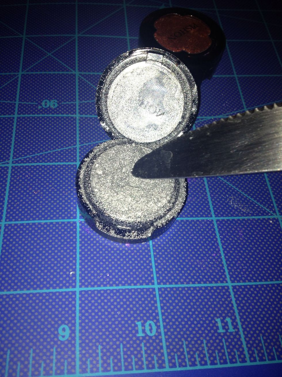 Finish crushing up the eyeshadow