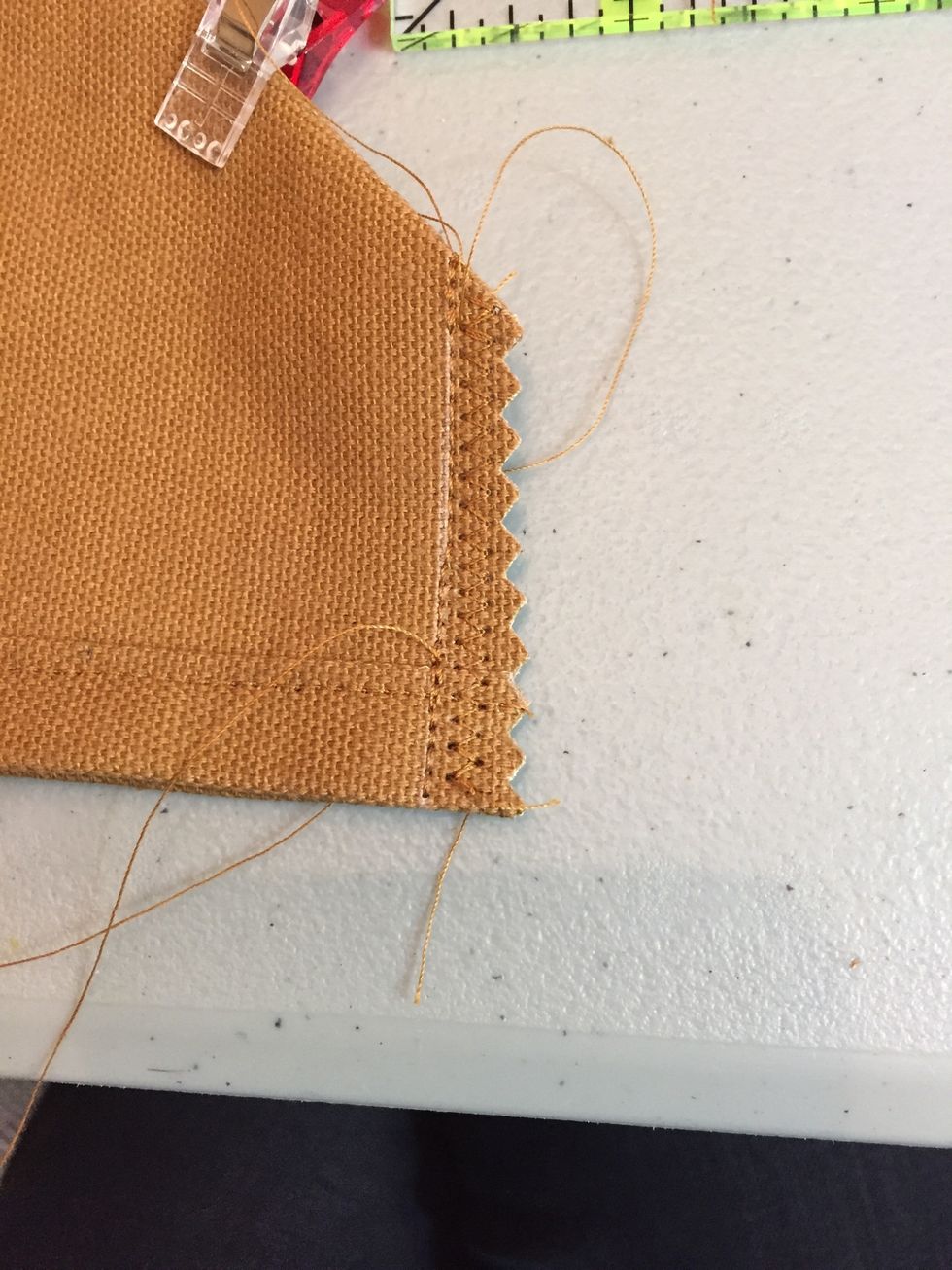 Finish depending on fabric and trim.