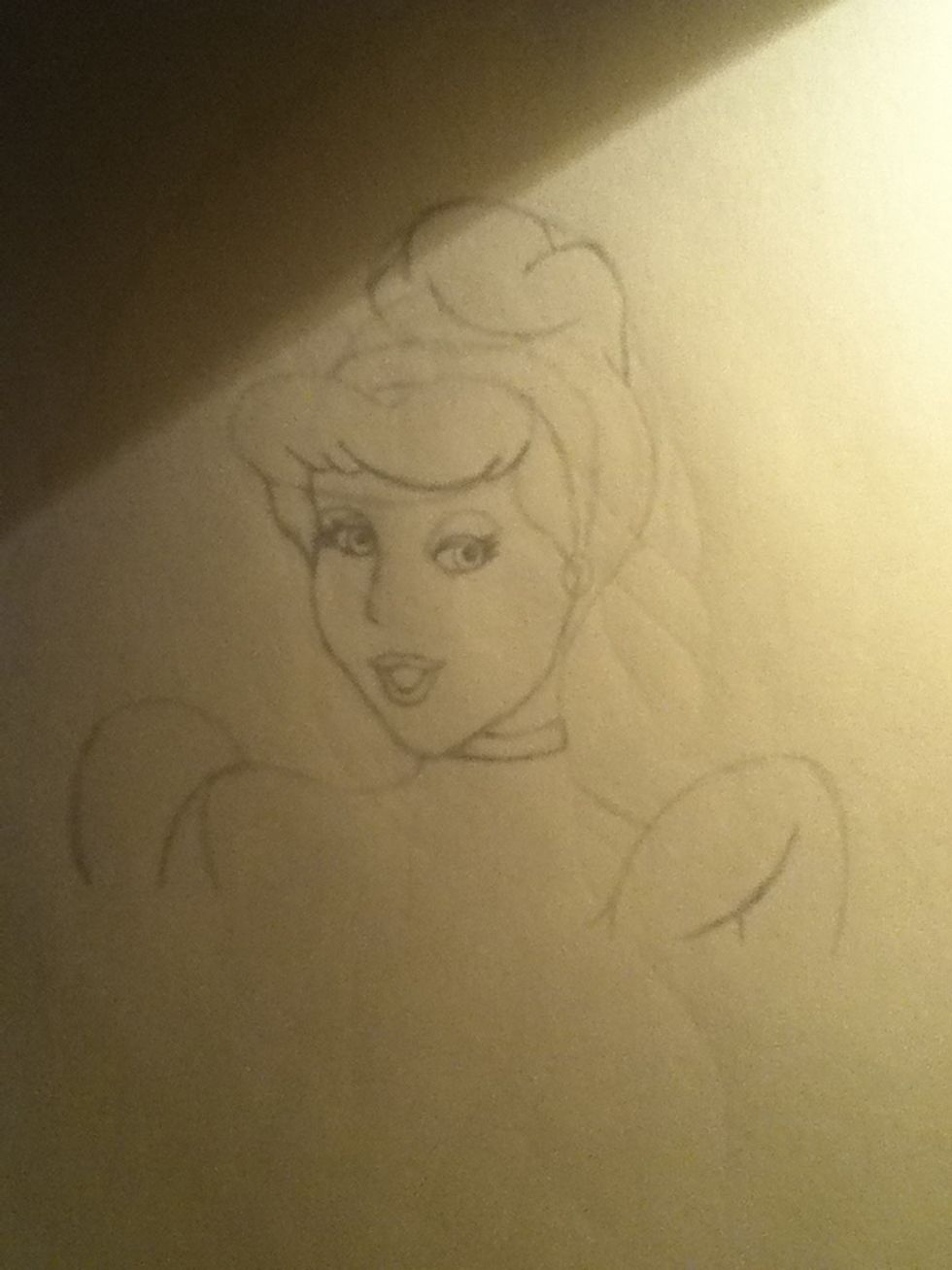 Finish detailing her hair...