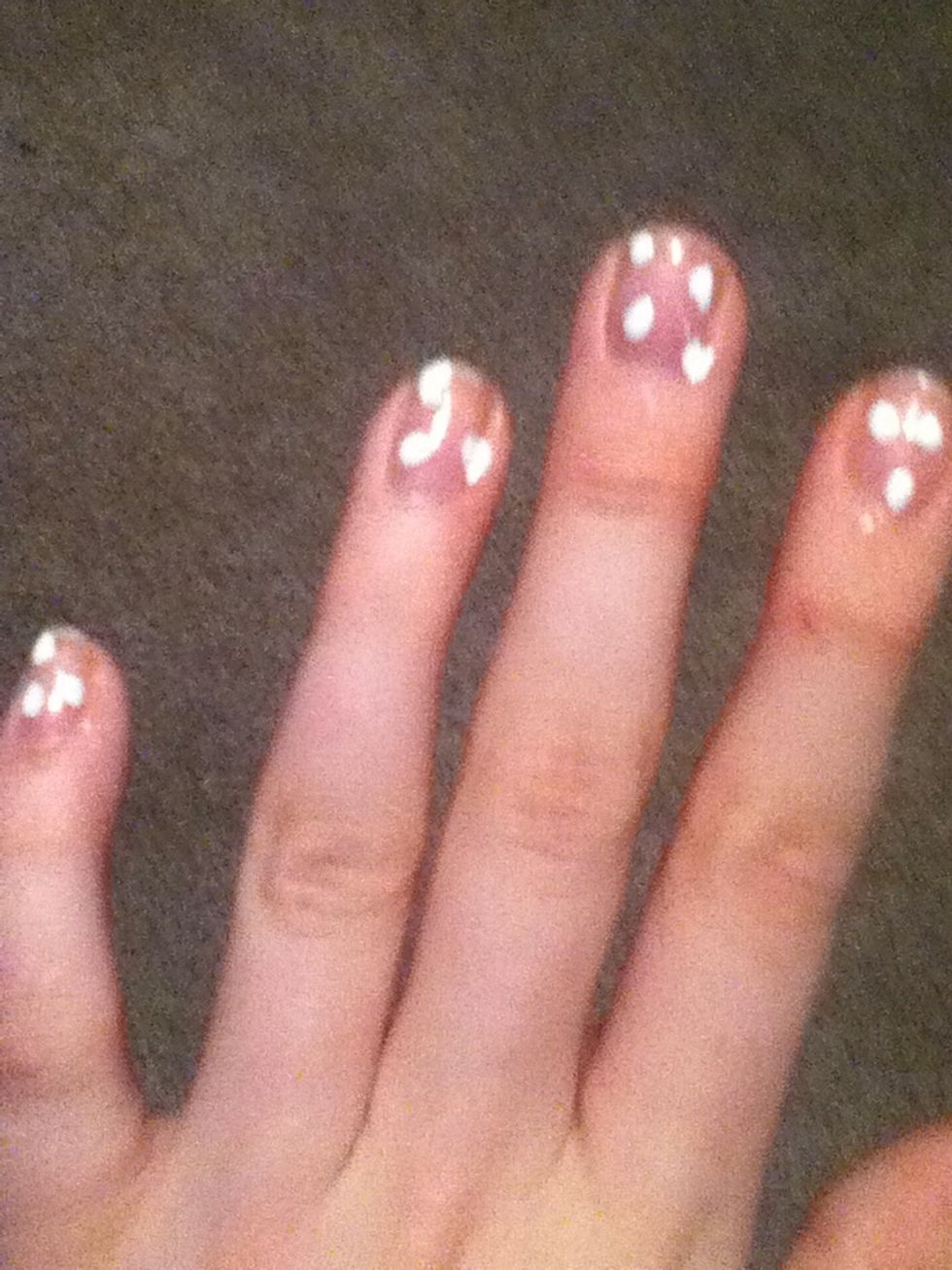 Finish hand and dry almost completely.