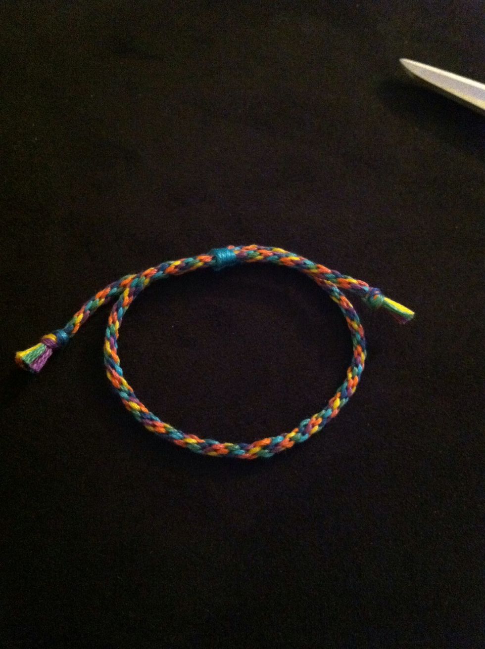 Finish it how ever you'd like. Here's an example of a finished one. I didn't like how the other cane out lol.