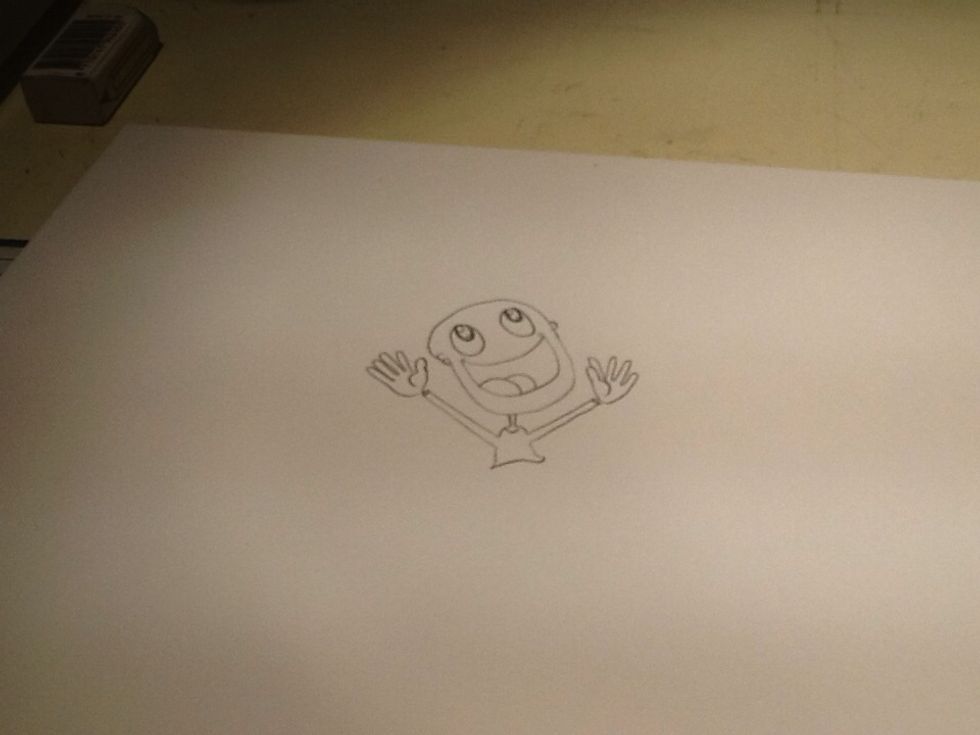 Finish off his shirt, give it a bit of a wave at the bottom