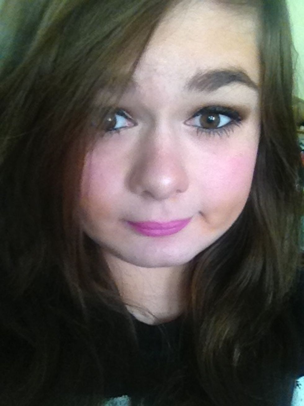 Finish off with anything else you want to add! For me I just used some pink lipstick. Thanks for viewing! Enjoy your makeup look. :)