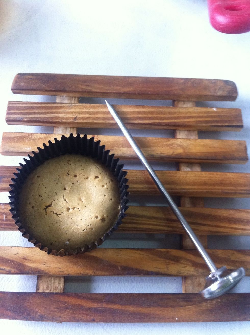Finish product!:) For Tip: I use my coffee thermometer to poke if it's bake already rather than toothpick!:) Avoiding burns!:) Follow me for more yummy recipe and unique techniques! :) -SpoonKick-