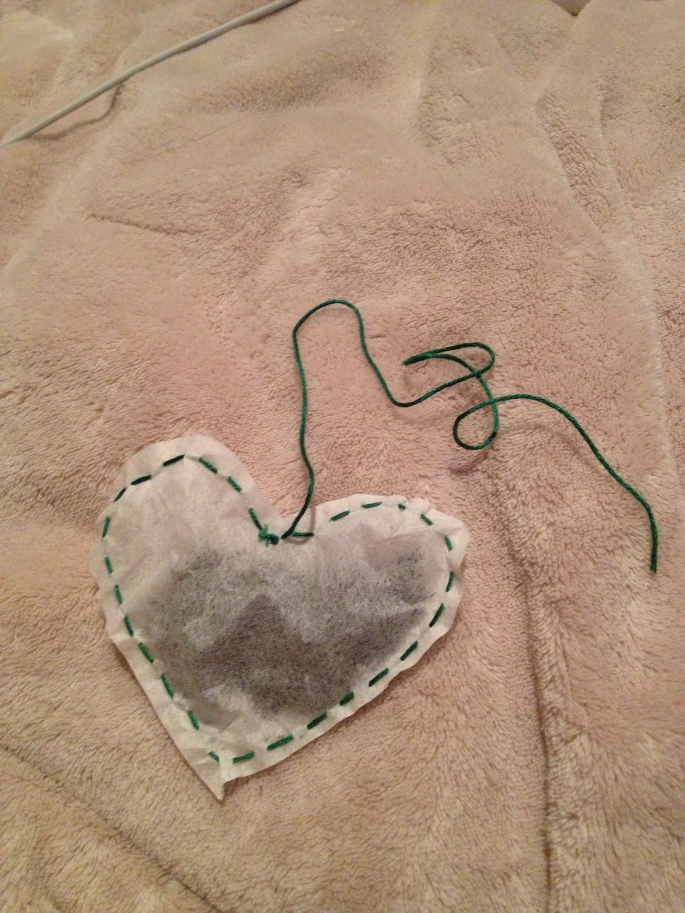 Finish stitching the heart.