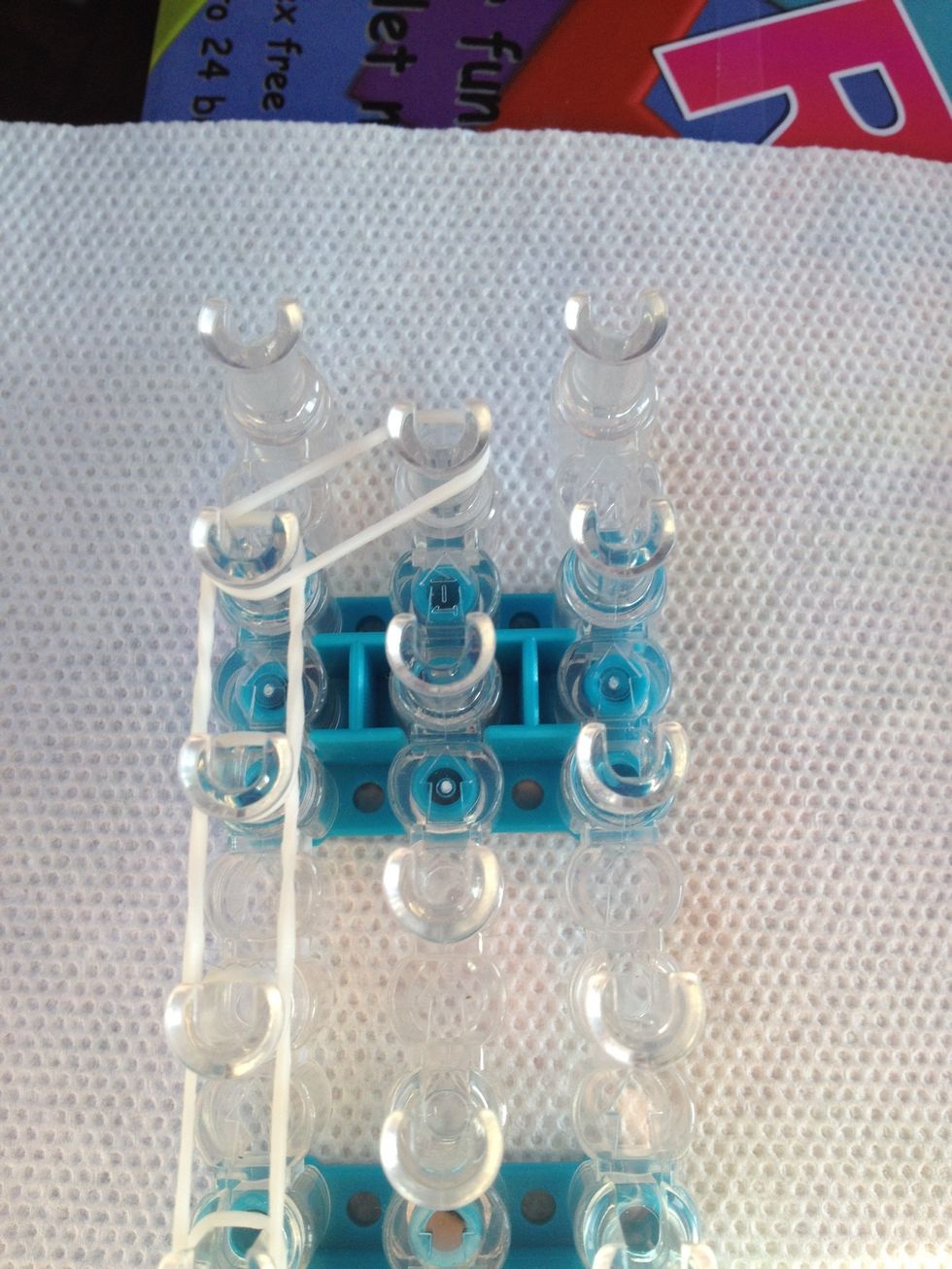 Finish the first row like this.. Then do the other row from the bottom back to the top.