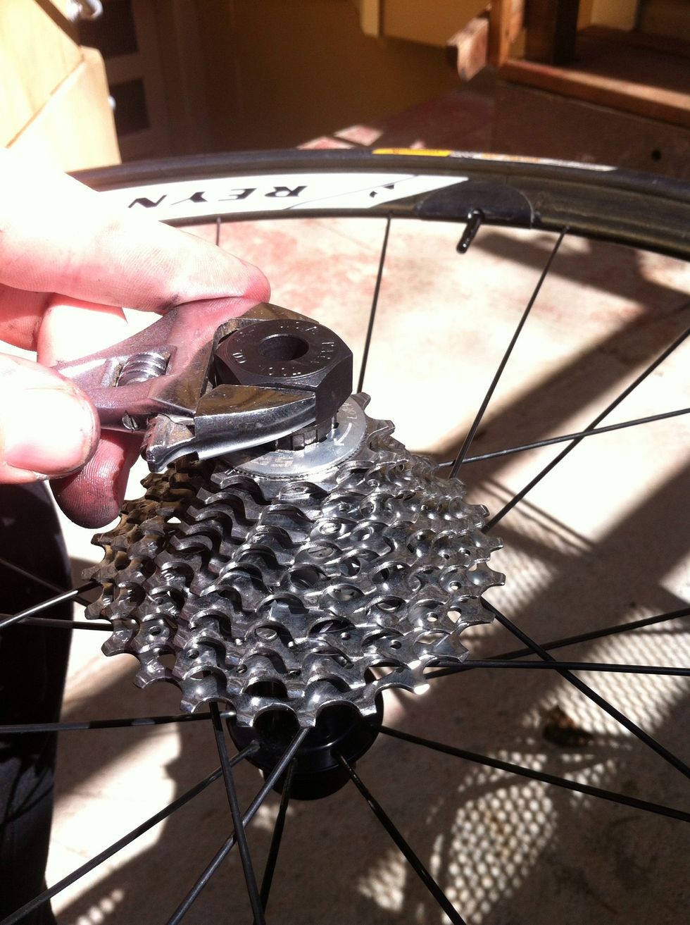 finish tightening with your wrench.