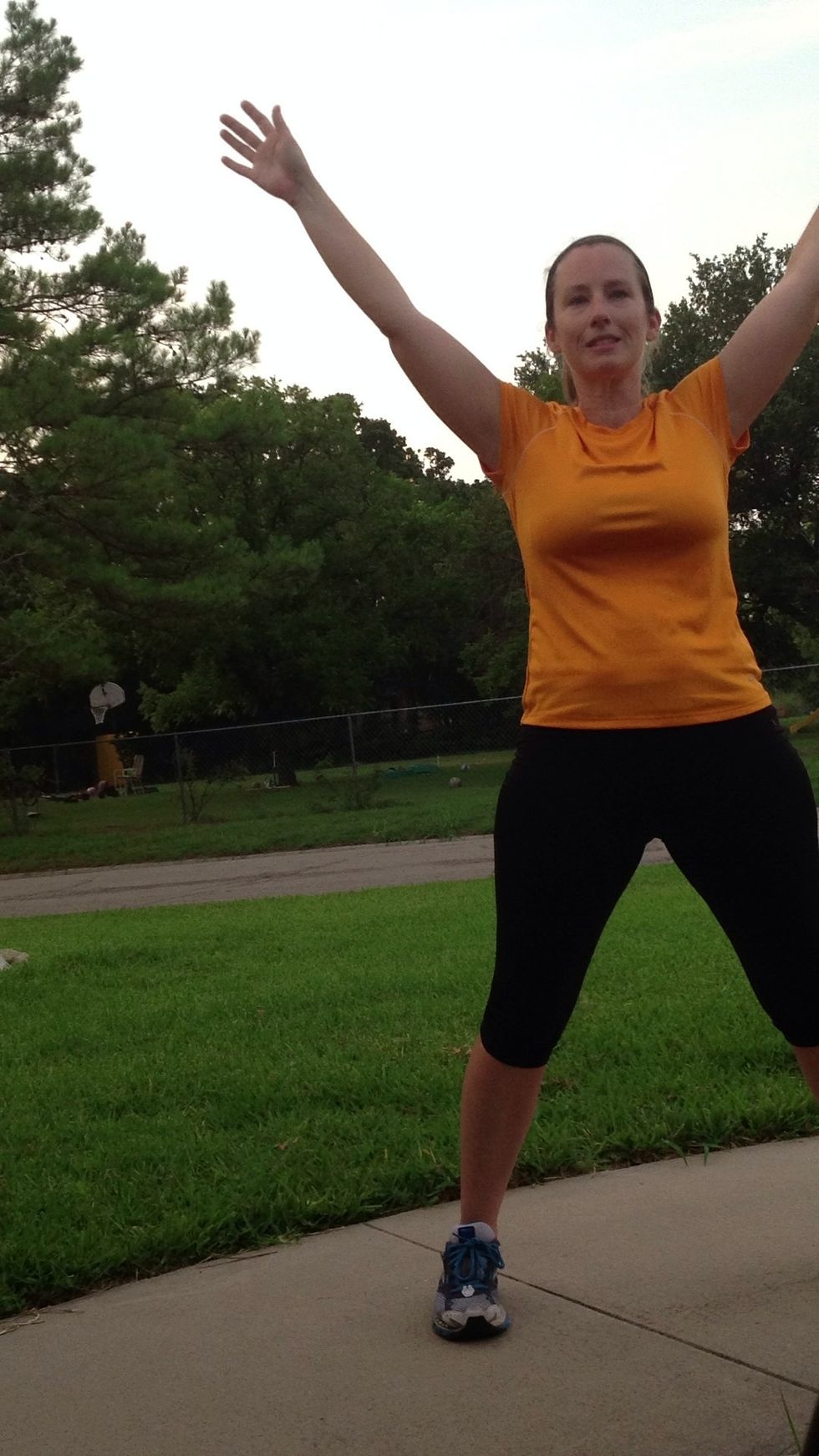 Finish with 20 jumping jacks!