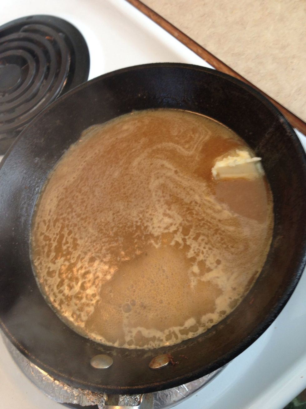 Finish with a pat of butter.