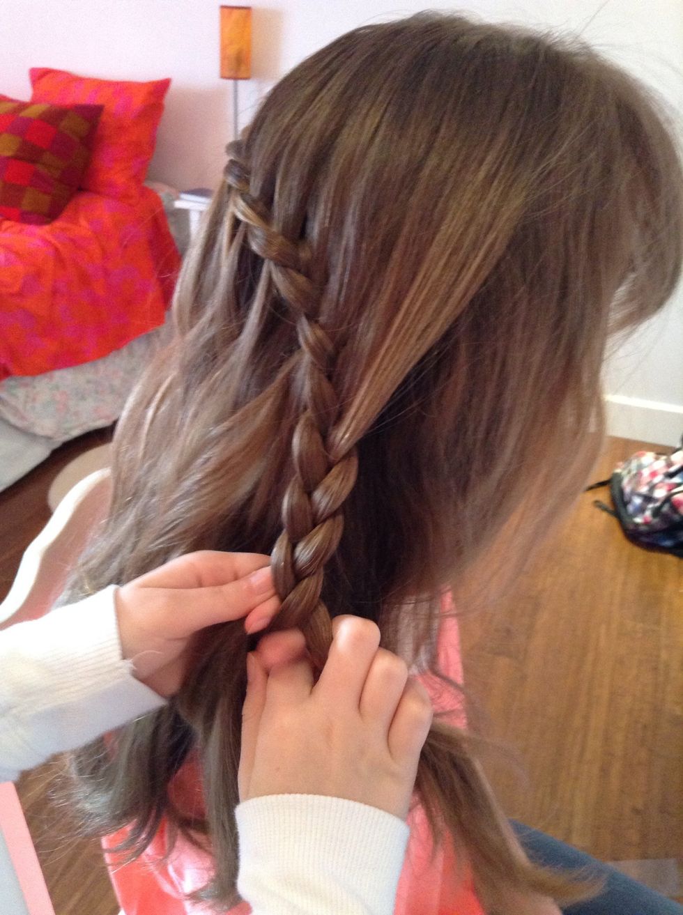 Finish with a simple braid.