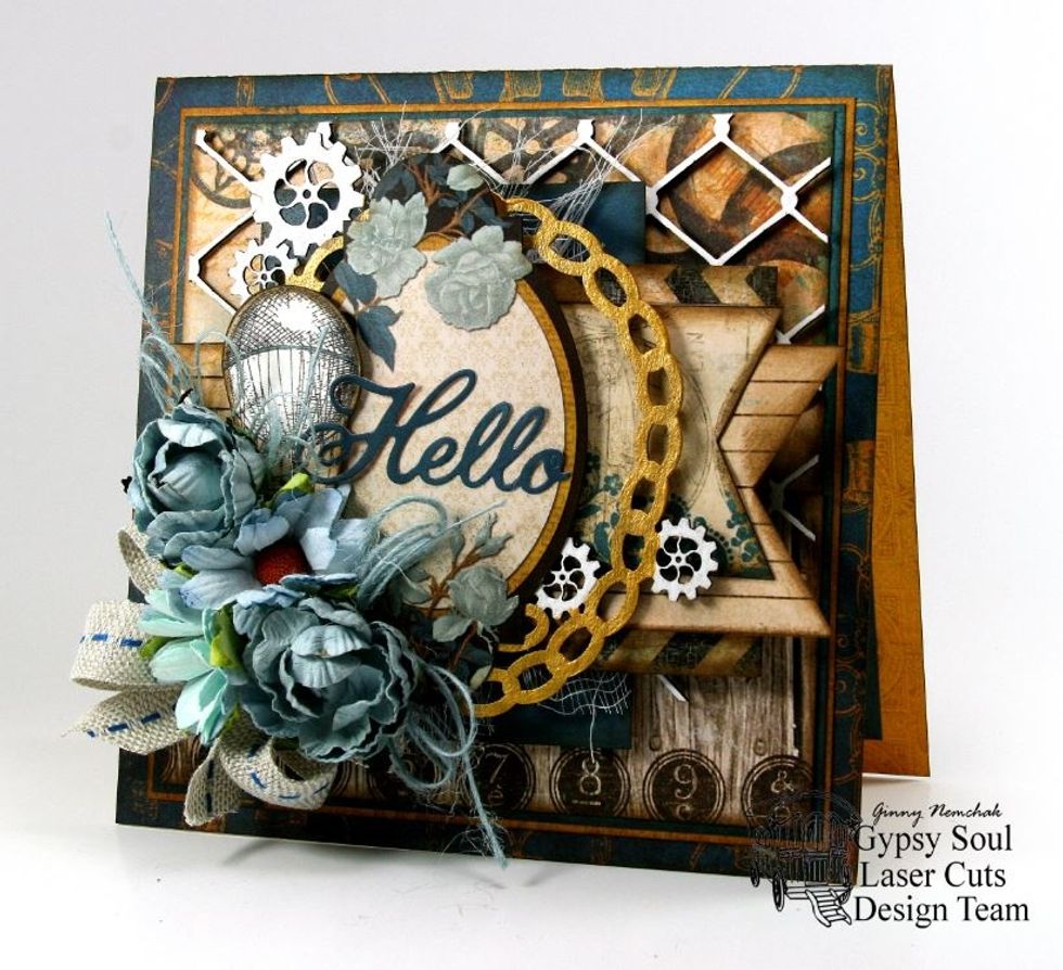 Finish with burlap bow, flowers, and fussy cut balloon image.