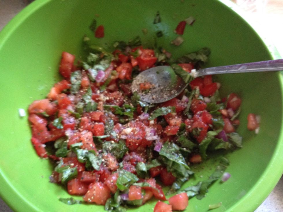 Finish with salt and pepper