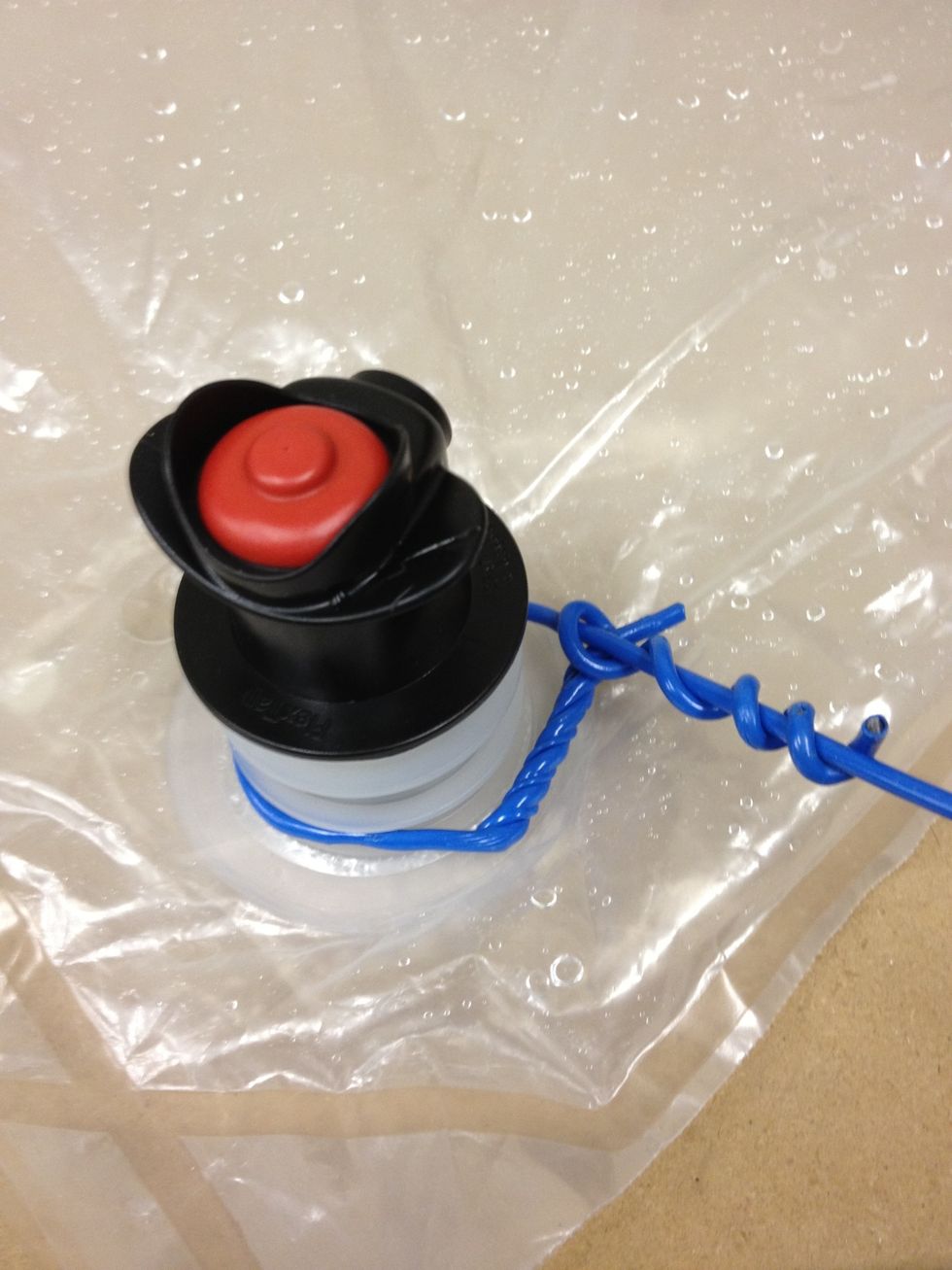 Finish wrapping it multiple times to lock it in place.