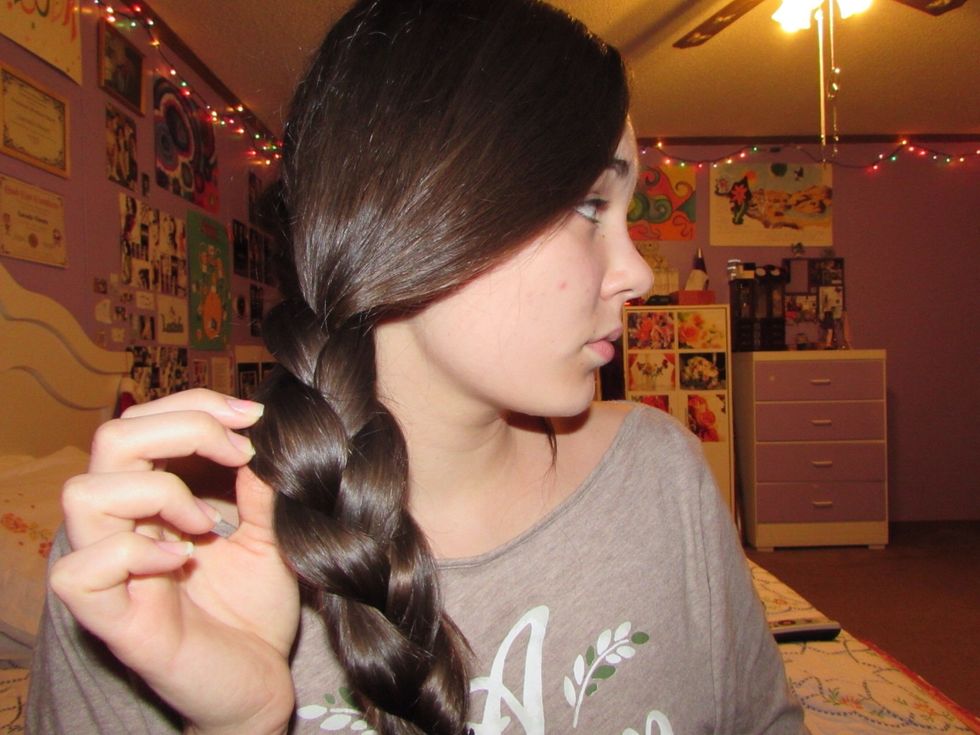 Finished braid numero uno!