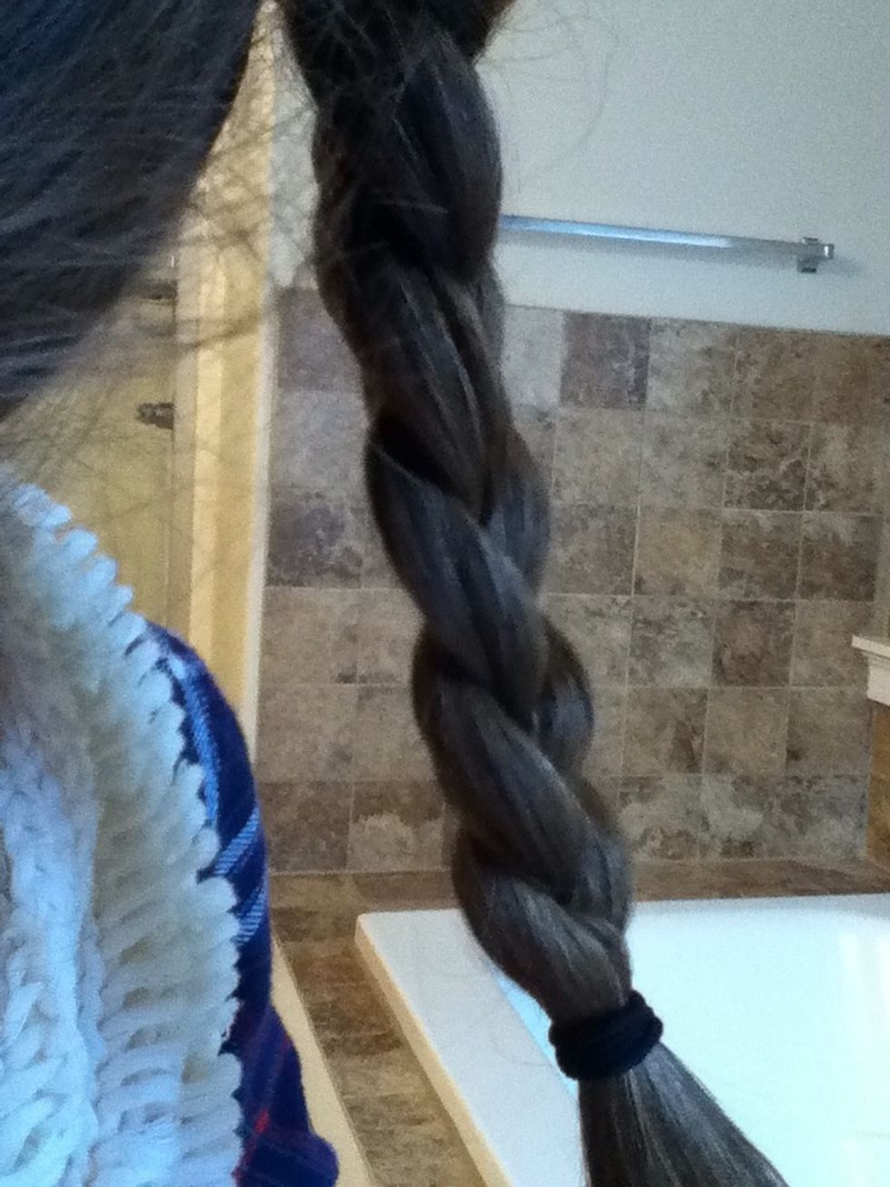 Finished braiding