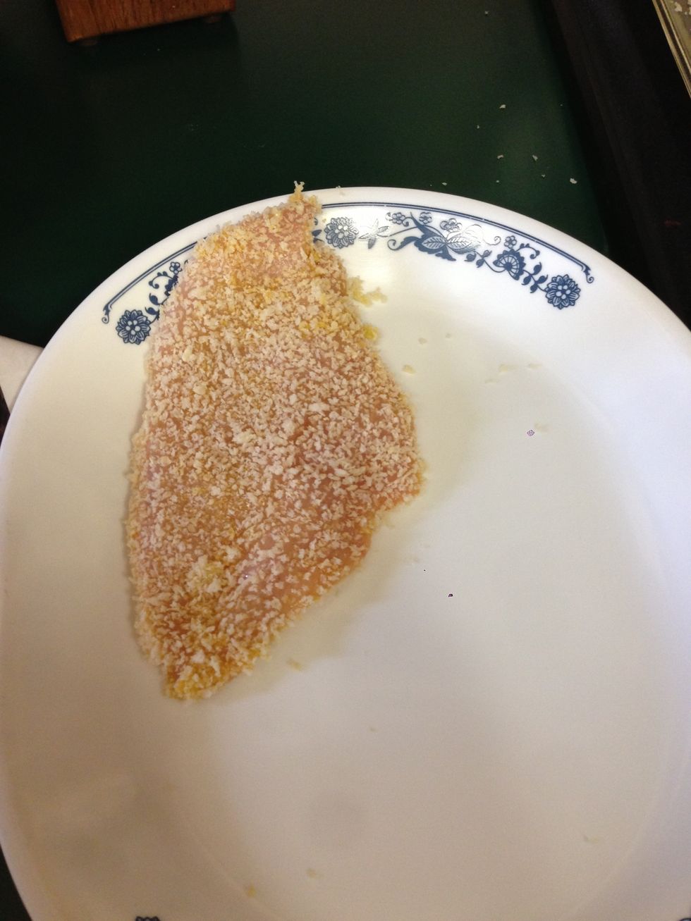 Finished chicken breast. Repeat until you have all chicken breasts done