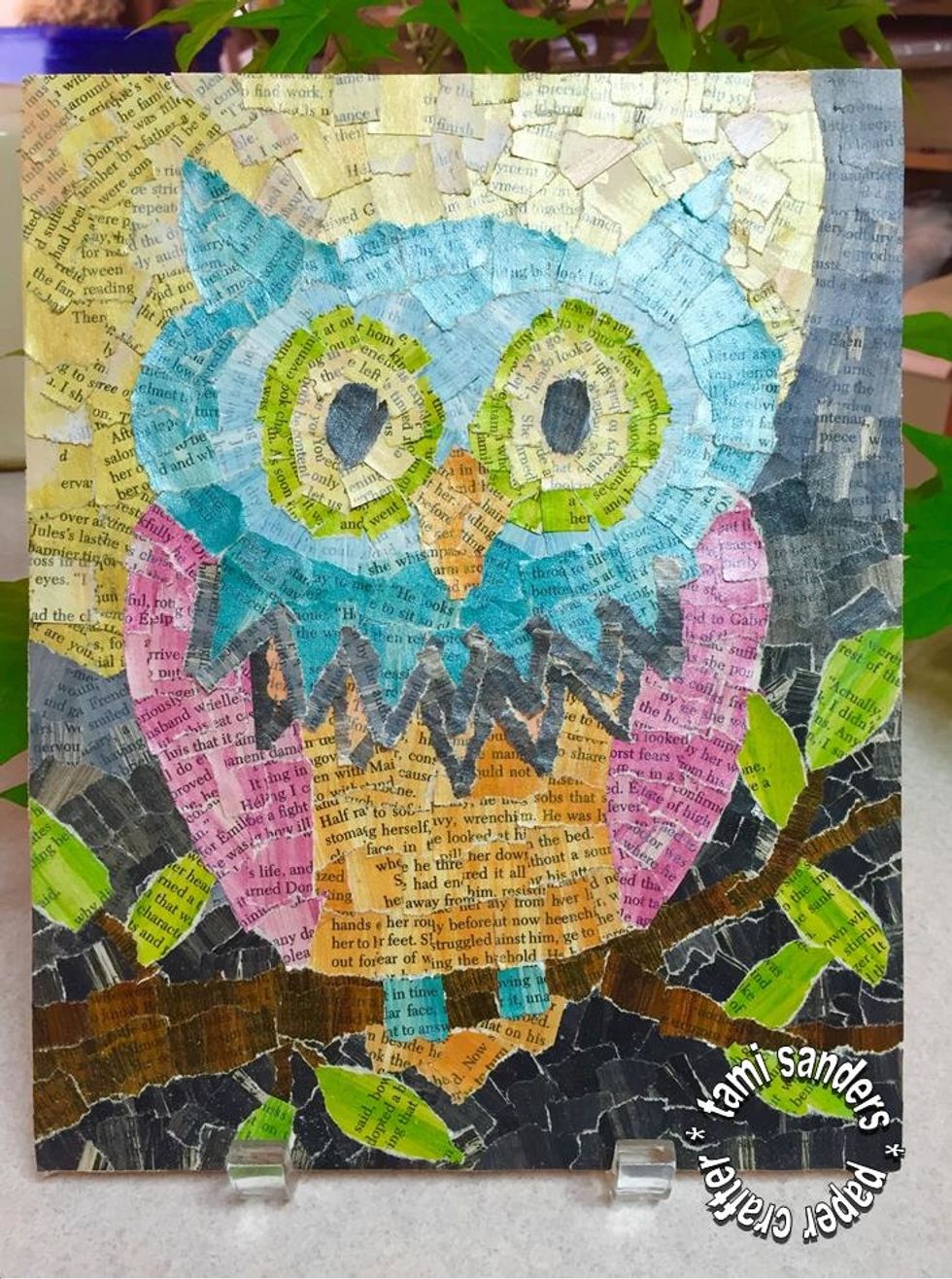 finished collage. you can seal it if you'd like. *** project by tami sanders * paper crafter --- www.tamisanders.com for GRAFIX --- http://www.grafixarts.com