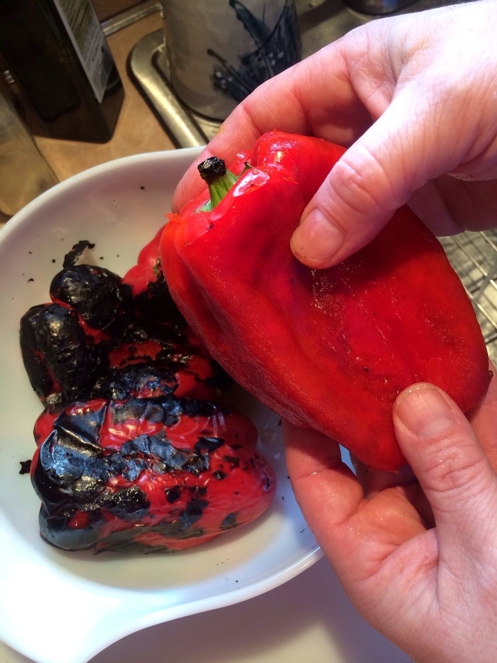 Finished, complete all 4 peppers.