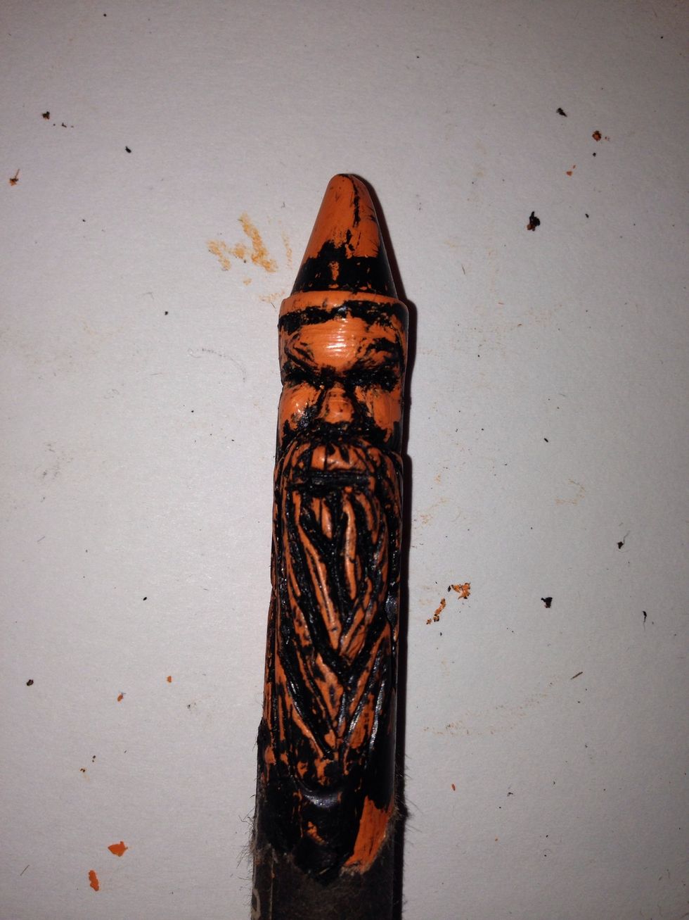 Finished crayon
