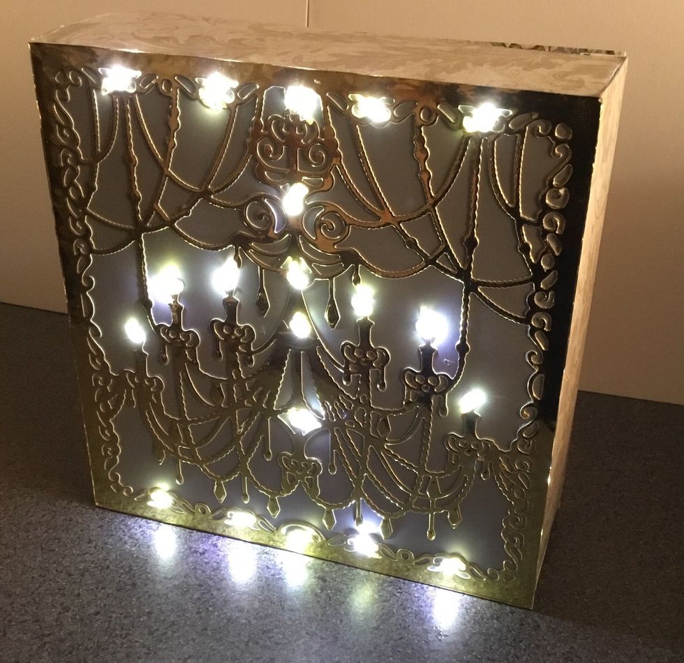 Finished front of card.