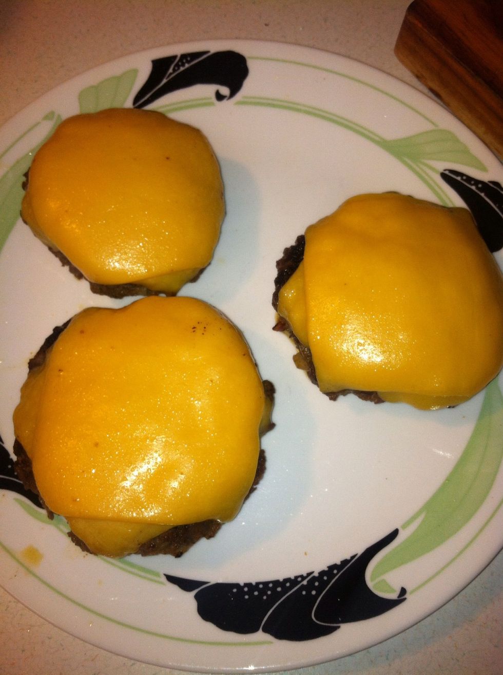 Finished hamburgers. :D