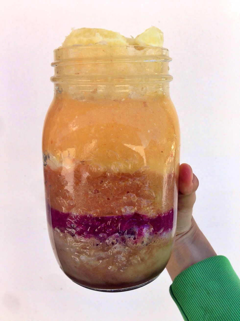 Finished! I topped it up with more lemon wedges as well, If lemons too bitter for you use orange instead so there's no need to add sugar