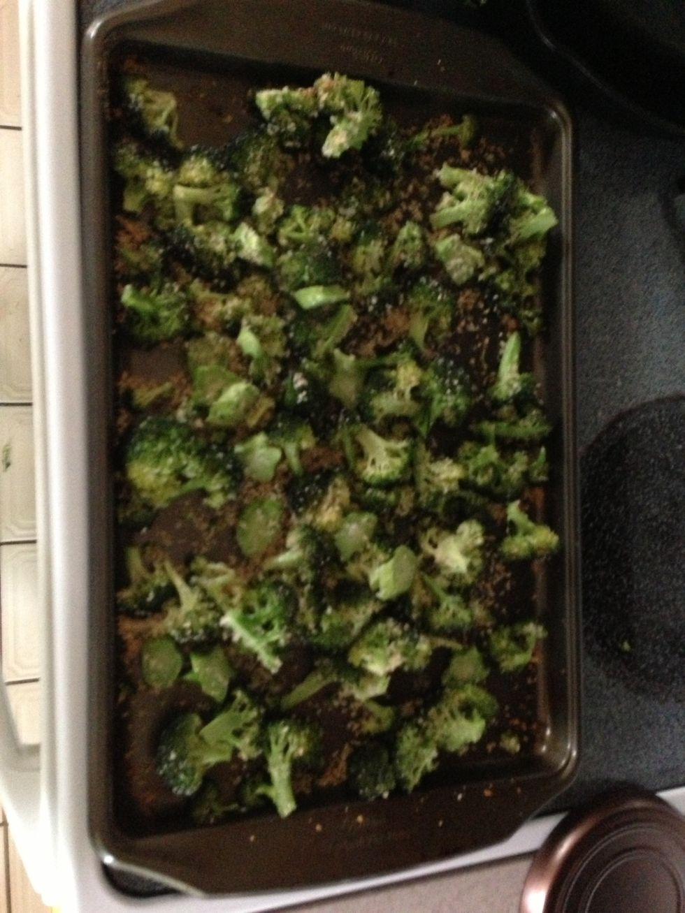 Finished. I toss it around once again to distribute the goodness.