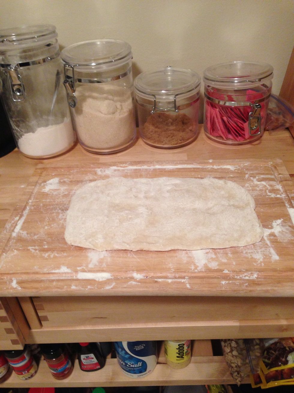 Finished kneading.